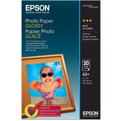 Epson Papiers à jet d'encre (200 g/m², A3+, 20 pcs), Papier photo, Blanc - Publicité Epson Papiers à jet d'encre (200 g/m², A3+, 20 pcs), Papier photo, Blanc - Publicité