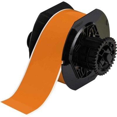 Brady, Rouleau d’étiquettes, B30C-2250-569-OR, polyester haute performance, orange, brillant, 57,15 mm x 30,48 m, permanent (57.15 mm) - Publicité Brady, Rouleau d’étiquettes, B30C-2250-569-OR, polyester haute performance, orange, brillant, 57,15 mm x 30,48 m, permanent (57.15 mm) - Publicité