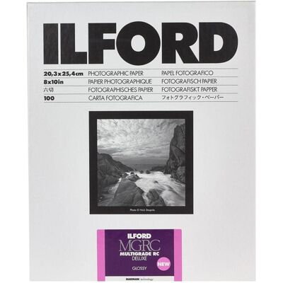 Ilford 1x100 MG RC DL 1M 9x13 (190 g/m², 9 x 13 cm, 100 pcs), Papier photo - Publicité Ilford 1x100 MG RC DL 1M 9x13 (190 g/m², 9 x 13 cm, 100 pcs), Papier photo - Publicité