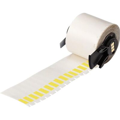 Brady, Rouleau d’étiquettes, PTL-28-427-YL, vinyle, auto-adhésif, jaune/transparent, mat, 6.35 x 12.70(38.10) mm, pour - Publicité Brady, Rouleau d’étiquettes, PTL-28-427-YL, vinyle, auto-adhésif, jaune/transparent, mat, 6.35 x 12.70(38.10) mm, pour - Publicité