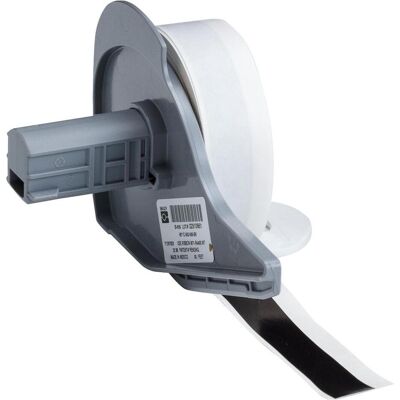 Brady, Rouleau d’étiquettes, M7C-500-595-BK, Ruban vinyle, noir, brillant, 12.70 mm x 15.24 m, permanent, continu (12.70 mm) - Publicité Brady, Rouleau d’étiquettes, M7C-500-595-BK, Ruban vinyle, noir, brillant, 12.70 mm x 15.24 m, permanent, continu (12.70 mm) - Publicité