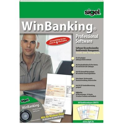 Sigel WinBanking Professional - 60 Formulaires Bancaires - Publicité Sigel WinBanking Professional - 60 Formulaires Bancaires - Publicité