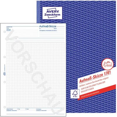 Avery Bulletin de versement, Esquisse du métré (50x) - Publicité Avery Bulletin de versement, Esquisse du métré (50x) - Publicité