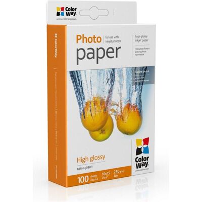 Colorway Papier photo haute brillance (230 g/m², 4 x 6 cm, 100 pcs), Papier photo, Blanc - Publicité Colorway Papier photo haute brillance (230 g/m², 4 x 6 cm, 100 pcs), Papier photo, Blanc - Publicité