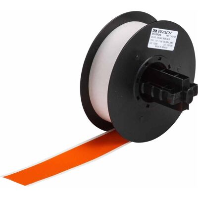 Brady, Rouleau d’étiquettes, B-595, Ruban vinyle industriel haute performance, orange, brillant, 29.00 mm x 30.00 m, permanent, E (28.58 mm) - Publicité Brady, Rouleau d’étiquettes, B-595, Ruban vinyle industriel haute performance, orange, brillant, 29.00 mm x 30.00 m, permanent, E (28.58 mm) - Publicité