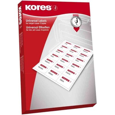 Kores L4825 - Étiquettes universelles - 48,5x25,4mm - Blanc - Étiquettes - Publicité Kores L4825 - Étiquettes universelles - 48,5x25,4mm - Blanc - Étiquettes - Publicité