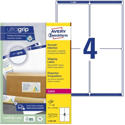 Avery Étiquettes, UltraGrip - Publicité Avery Étiquettes, UltraGrip - Publicité