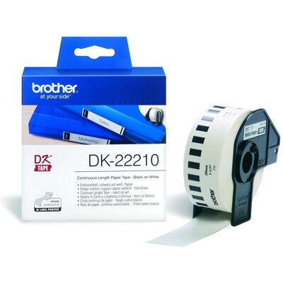 Brother Rouleau d’étiquettes, Dk-22210 (29 mm) - Publicité Brother Rouleau d’étiquettes, Dk-22210 (29 mm) - Publicité