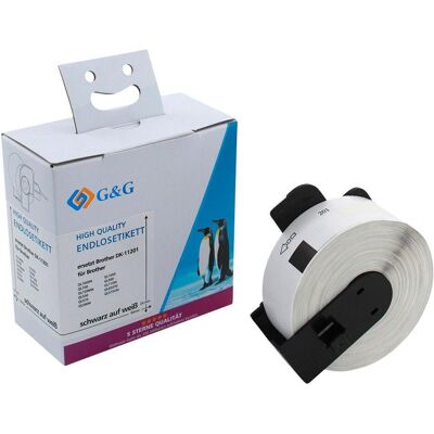 G&G Rouleau d'Étiquettes Blanches - Compatible avec Brother DK-11201 - 400 Étiquettes - Publicité G&G Rouleau d'Étiquettes Blanches - Compatible avec Brother DK-11201 - 400 Étiquettes - Publicité