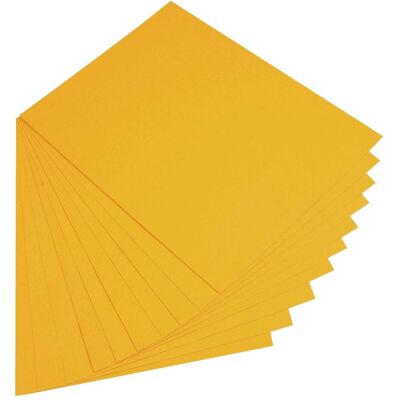 Folia, Papier à bricolage, Carton photo, (L)500 x (H)700 mm, 300 g/qm, jaune foncé (300 g/m², 10x) - Publicité Folia, Papier à bricolage, Carton photo, (L)500 x (H)700 mm, 300 g/qm, jaune foncé (300 g/m², 10x) - Publicité