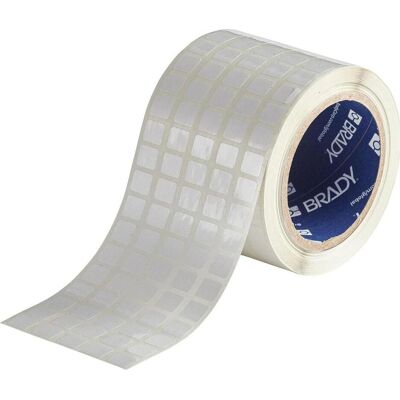 Brady, Rouleau d’étiquettes, THT-12-533-10, polyester repositionnable, blanc, brillant, 12.70 x 11.10 mm, 5 pistes (10000 - Publicité Brady, Rouleau d’étiquettes, THT-12-533-10, polyester repositionnable, blanc, brillant, 12.70 x 11.10 mm, 5 pistes (10000 - Publicité