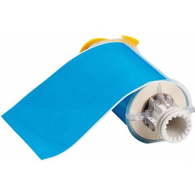Brady, Étiquettes, B85-150x15-569-LB, polyester haute performance, bleu clair, brillant, 150.00 mm x 15.00 m - Publicité Brady, Étiquettes, B85-150x15-569-LB, polyester haute performance, bleu clair, brillant, 150.00 mm x 15.00 m - Publicité