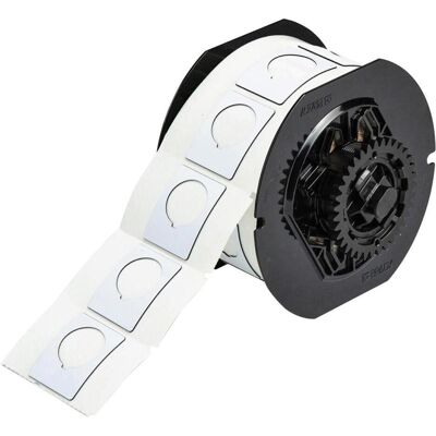 Brady, Rouleau d’étiquettes, B30EP-167-593-WT, EPREP (nouveau), polyester, blanc, brillant, 38.10 x 30.48 mm, avec trou (22.50 (63.50 mm) - Publicité Brady, Rouleau d’étiquettes, B30EP-167-593-WT, EPREP (nouveau), polyester, blanc, brillant, 38.10 x 30.48 mm, avec trou (22.50 (63.50 mm) - Publicité