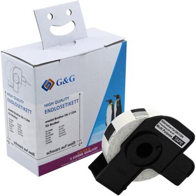 G&G 14949 - Étiquettes blanches pour BROTHER DK-11204 - Étiquettes - Publicité G&G 14949 - Étiquettes blanches pour BROTHER DK-11204 - Étiquettes - Publicité