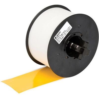 Brady, Rouleau d’étiquettes, B-7569, Ruban vinyle standard, jaune, brillant, 57.00 mm x 35.00 m, permanent, continu, p. MiniMa - Publicité Brady, Rouleau d’étiquettes, B-7569, Ruban vinyle standard, jaune, brillant, 57.00 mm x 35.00 m, permanent, continu, p. MiniMa - Publicité