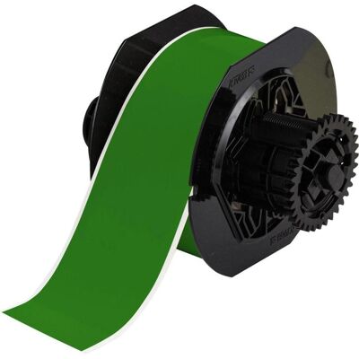 Brady, Rouleau d’étiquettes, B30C-2250-569-GN, polyester haute performance, vert, brillant, 57,15 mm x 30,48 m, permanent, En (63.50 mm) - Publicité Brady, Rouleau d’étiquettes, B30C-2250-569-GN, polyester haute performance, vert, brillant, 57,15 mm x 30,48 m, permanent, En (63.50 mm) - Publicité