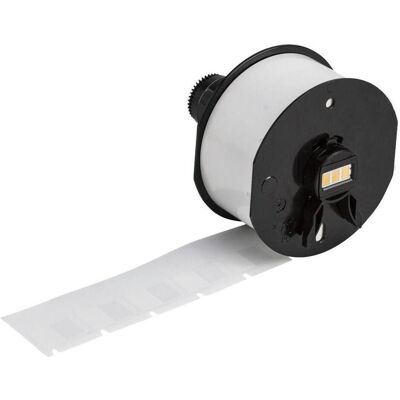 Brady, Rouleau d’étiquettes, A62-1-417, Vinyle, blanc/transparent, mat, 12.70 x 9.53(19.05) mm, auto-laminant, permanente (33.32 mm) - Publicité Brady, Rouleau d’étiquettes, A62-1-417, Vinyle, blanc/transparent, mat, 12.70 x 9.53(19.05) mm, auto-laminant, permanente (33.32 mm) - Publicité