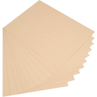 Folia, Papier à bricolage, Carton photo, (L)500 x (H)700 mm, 300 g/qm, chamois (300 g/m², 10x) - Publicité Folia, Papier à bricolage, Carton photo, (L)500 x (H)700 mm, 300 g/qm, chamois (300 g/m², 10x) - Publicité