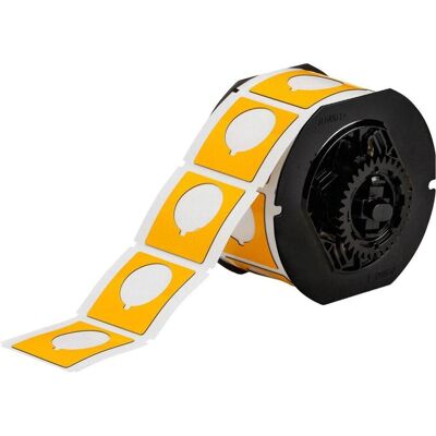 Brady, Rouleau d’étiquettes, B30EP-169-593-YL, EPREP (nouveau), polyester, jaune, brillant, 45.72 x 45.72 mm, avec trou (30.48 (63.50 mm) - Publicité Brady, Rouleau d’étiquettes, B30EP-169-593-YL, EPREP (nouveau), polyester, jaune, brillant, 45.72 x 45.72 mm, avec trou (30.48 (63.50 mm) - Publicité