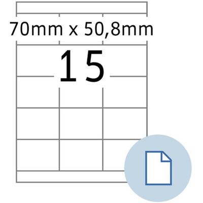 Herma Modèle DATAPRINT Étiquettes - 70x50mm, Blanc, Adhésif Permanent, A4 - Publicité Herma Modèle DATAPRINT Étiquettes - 70x50mm, Blanc, Adhésif Permanent, A4 - Publicité