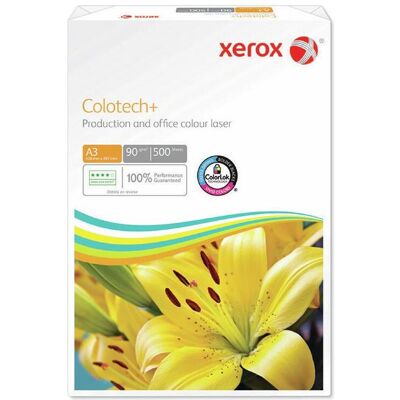 Papier Xerox Colotech+ A3 90gsm Blanc - Papier - Publicité Papier Xerox Colotech+ A3 90gsm Blanc - Papier - Publicité