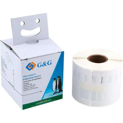 G&G Modèle 99014/S0722430 - Rouleau d'étiquettes pour Dymo - Noir sur blanc - Publicité G&G Modèle 99014/S0722430 - Rouleau d'étiquettes pour Dymo - Noir sur blanc - Publicité