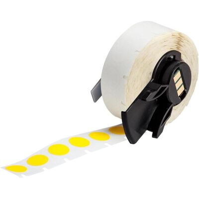Brady, Rouleau d’étiquettes, M6-83-499-YL, Tissu de nylon, jaune, mat, 12.70 mm Étiquette de plafond, ronde, permanente (500 (20.62 mm) - Publicité Brady, Rouleau d’étiquettes, M6-83-499-YL, Tissu de nylon, jaune, mat, 12.70 mm Étiquette de plafond, ronde, permanente (500 (20.62 mm) - Publicité