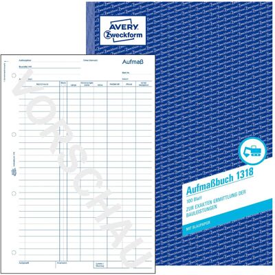 Avery Bulletin de versement, Métré - Publicité Avery Bulletin de versement, Métré - Publicité