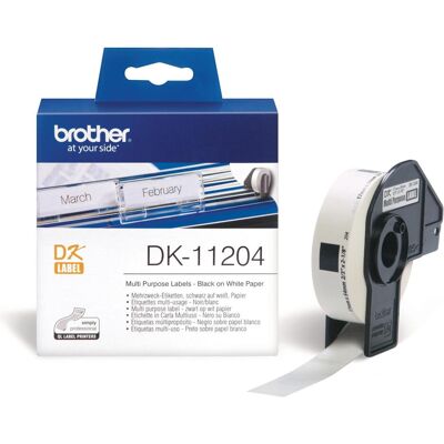 Brother Rouleau d’étiquettes, Dk-11204 (17 mm) - Publicité Brother Rouleau d’étiquettes, Dk-11204 (17 mm) - Publicité