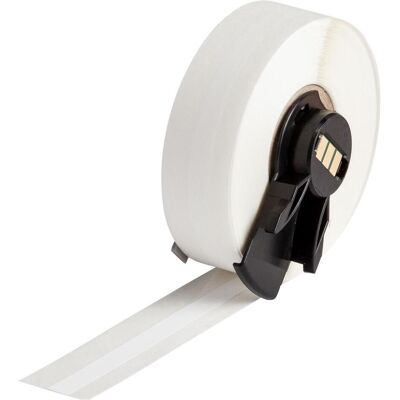 Brady, Rouleau d’étiquettes, M6C-250-489, polyester, blanc, mat, 6.35 mm x 15.24 m, extra-adhérent, en continu (12.70 mm) - Publicité Brady, Rouleau d’étiquettes, M6C-250-489, polyester, blanc, mat, 6.35 mm x 15.24 m, extra-adhérent, en continu (12.70 mm) - Publicité