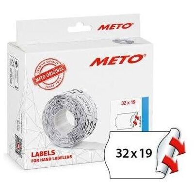 METO, Étiquettes, 30007365 - Etiquettes de prix 32x19 mm permanentes blanches 10000 pièces - Publicité METO, Étiquettes, 30007365 - Etiquettes de prix 32x19 mm permanentes blanches 10000 pièces - Publicité