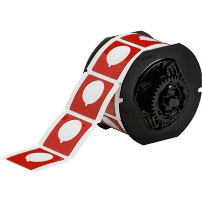 Brady, Rouleau d’étiquettes, B30EP-169-593-RD, EPREP (nouveau), polyester, rouge, brillant, 45.72 x 45.72 mm, avec trou (30.48 m (63.50 mm) - Publicité Brady, Rouleau d’étiquettes, B30EP-169-593-RD, EPREP (nouveau), polyester, rouge, brillant, 45.72 x 45.72 mm, avec trou (30.48 m (63.50 mm) - Publicité