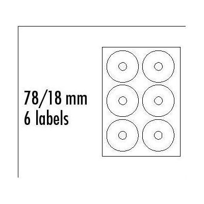 Logo, Étiquettes, Etykiety na CD A4, matowe, białe (5099) - Publicité Logo, Étiquettes, Etykiety na CD A4, matowe, białe (5099) - Publicité