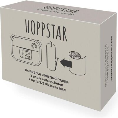 Hoppstar Rouleaux de papier, recharge de 3 pour l'appareil photo Artist, Papier photo, Blanc - Publicité Hoppstar Rouleaux de papier, recharge de 3 pour l'appareil photo Artist, Papier photo, Blanc - Publicité