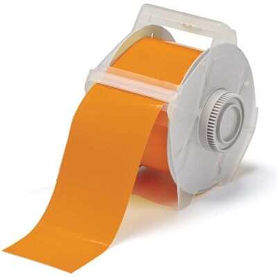Brady, Rouleau d’étiquettes, B-7569, Vinyle standard, orange, 57mm x 30m, f. GlobalMark (57.15 mm) - Publicité Brady, Rouleau d’étiquettes, B-7569, Vinyle standard, orange, 57mm x 30m, f. GlobalMark (57.15 mm) - Publicité