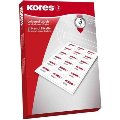 Kores, Étiquettes, Étiquettes universelles - Publicité Kores, Étiquettes, Étiquettes universelles - Publicité