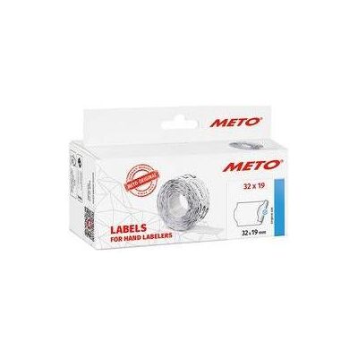 METO, Étiquettes, Etiquettes pour étiqueteuses de prix, 26 x 16 mm, blanches convient pour Classic M, 2 lignes - Publicité METO, Étiquettes, Etiquettes pour étiqueteuses de prix, 26 x 16 mm, blanches convient pour Classic M, 2 lignes - Publicité