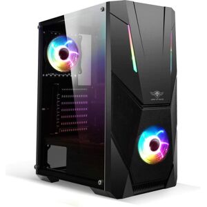 Spirit Of Gamer Boitier Moyen Tour Atx Rogue V RGB Avec Panneau Vitré (Noir) (ATX), Boîtier PC, Noir - Publicité Spirit Of Gamer Boitier Moyen Tour Atx Rogue V RGB Avec Panneau Vitré (Noir) (ATX), Boîtier PC, Noir - Publicité