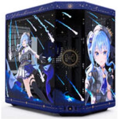Hyte Y70 Hoshimachi Suisei (ATX, E-ATX, mATX, Mini-ITX), Boîtier PC, Noir, Bleu - Publicité Hyte Y70 Hoshimachi Suisei (ATX, E-ATX, mATX, Mini-ITX), Boîtier PC, Noir, Bleu - Publicité