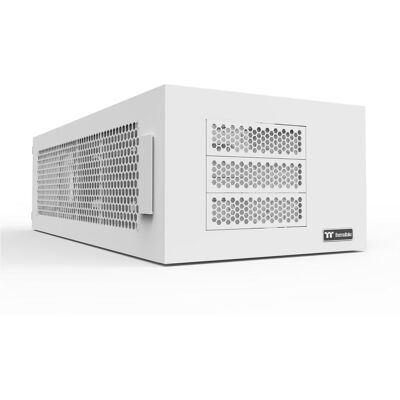 Thermaltake Tt AX100 Snow White, Boîtier PC, Blanc - Publicité Thermaltake Tt AX100 Snow White, Boîtier PC, Blanc - Publicité