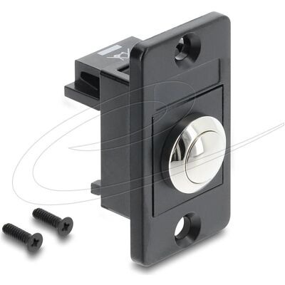 Delock Panel Mount Drucktaster schwarz, Bouton + interrupteur, Noir - Publicité Delock Panel Mount Drucktaster schwarz, Bouton + interrupteur, Noir - Publicité