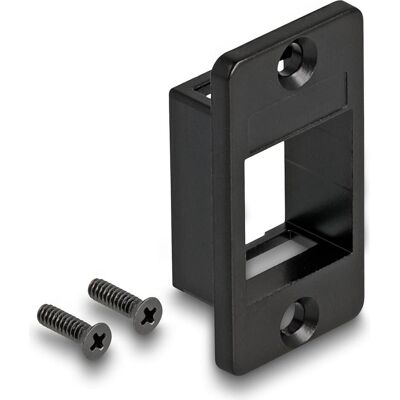 Delock Keystone Halterung für Gehäuse konisch schwarz, Boîtier PC : accessoires - Publicité Delock Keystone Halterung für Gehäuse konisch schwarz, Boîtier PC : accessoires - Publicité