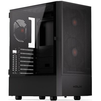 Krux Obudowa Nadir (mATX, Mini-ITX), Boîtier PC, Noir - Publicité Krux Obudowa Nadir (mATX, Mini-ITX), Boîtier PC, Noir - Publicité