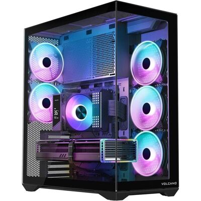 Modecom Obudowa Space XL Argb Full Tower 5f Czarna (ATX, E-ATX, mATX, Mini-ITX), Boîtier PC, Noir - Publicité Modecom Obudowa Space XL Argb Full Tower 5f Czarna (ATX, E-ATX, mATX, Mini-ITX), Boîtier PC, Noir - Publicité