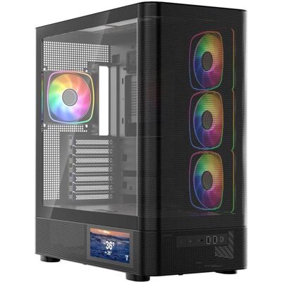 Modecom Obudowa Volcano Aq 400 Argb Midi Czarna (ATX, mATX, Mini-ITX), Boîtier PC, Noir - Publicité Modecom Obudowa Volcano Aq 400 Argb Midi Czarna (ATX, mATX, Mini-ITX), Boîtier PC, Noir - Publicité