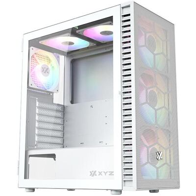 xyz X-CS-AIRONE1M-W (ATX, mATX, Mini-ITX), Boîtier PC, Blanc - Publicité xyz X-CS-AIRONE1M-W (ATX, mATX, Mini-ITX), Boîtier PC, Blanc - Publicité