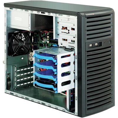 Supermicro SC731i-300B : tour micro-ATX (mATX), Boîtier PC, Noir - Publicité Supermicro SC731i-300B : tour micro-ATX (mATX), Boîtier PC, Noir - Publicité