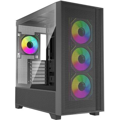 Xilence Flux X916.ARGB (schwarz, Tempered Glass) (ATX, mATX, Mini-ITX), Boîtier PC, Noir - Publicité Xilence Flux X916.ARGB (schwarz, Tempered Glass) (ATX, mATX, Mini-ITX), Boîtier PC, Noir - Publicité