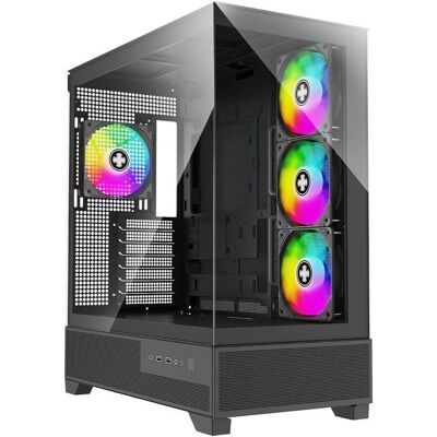 Xilence Flare X909.ARGB (schwarz, Tempered Glass x 2) (ATX), Boîtier PC, Noir - Publicité Xilence Flare X909.ARGB (schwarz, Tempered Glass x 2) (ATX), Boîtier PC, Noir - Publicité