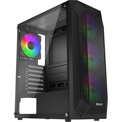 Evolveo Xenon, Midi Tower/4x ARGB/mesh+sklo, Boîtier PC - Publicité Evolveo Xenon, Midi Tower/4x ARGB/mesh+sklo, Boîtier PC - Publicité